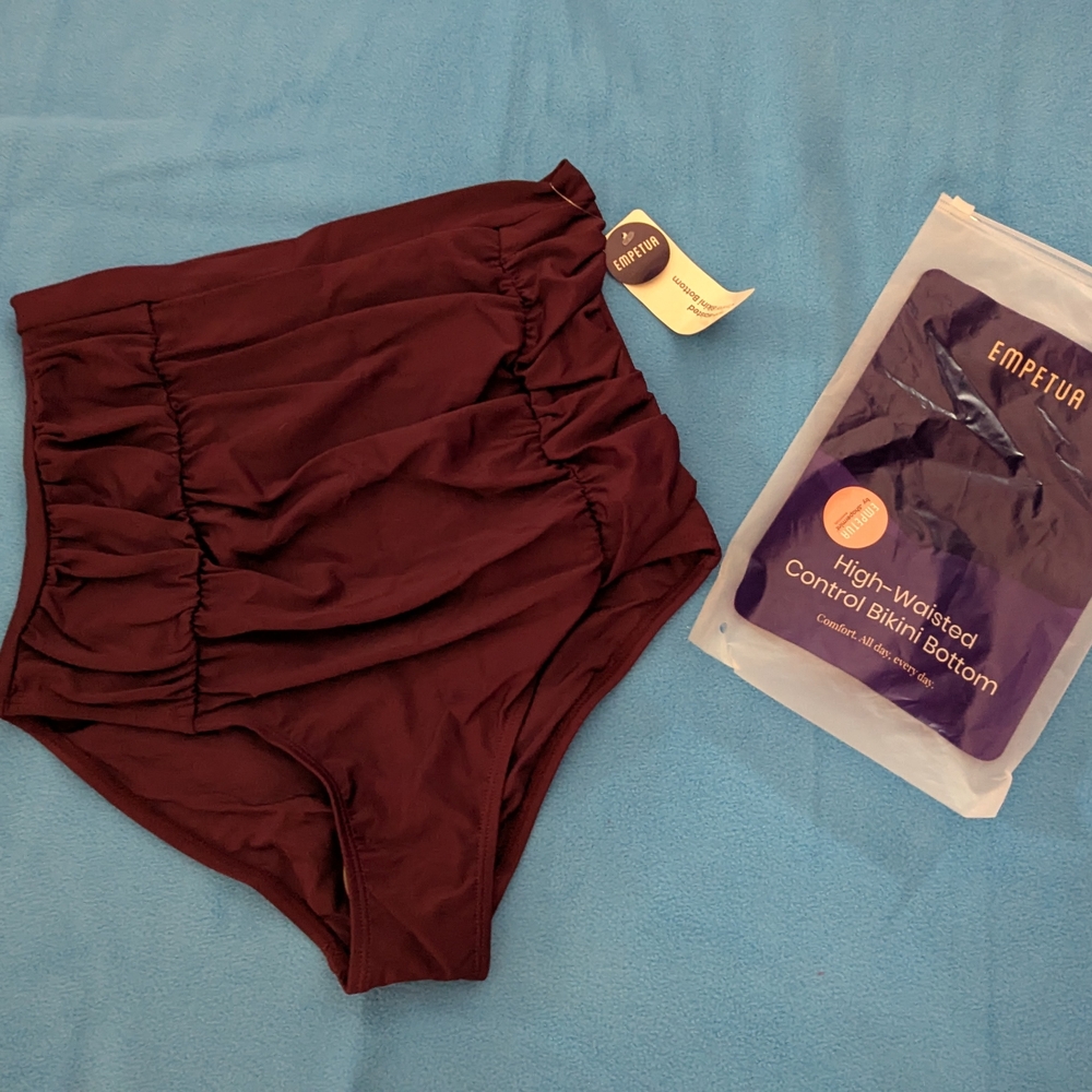 Brand New With Tag Shapermint High-Waisted Control Bikini Bottom Size Medium